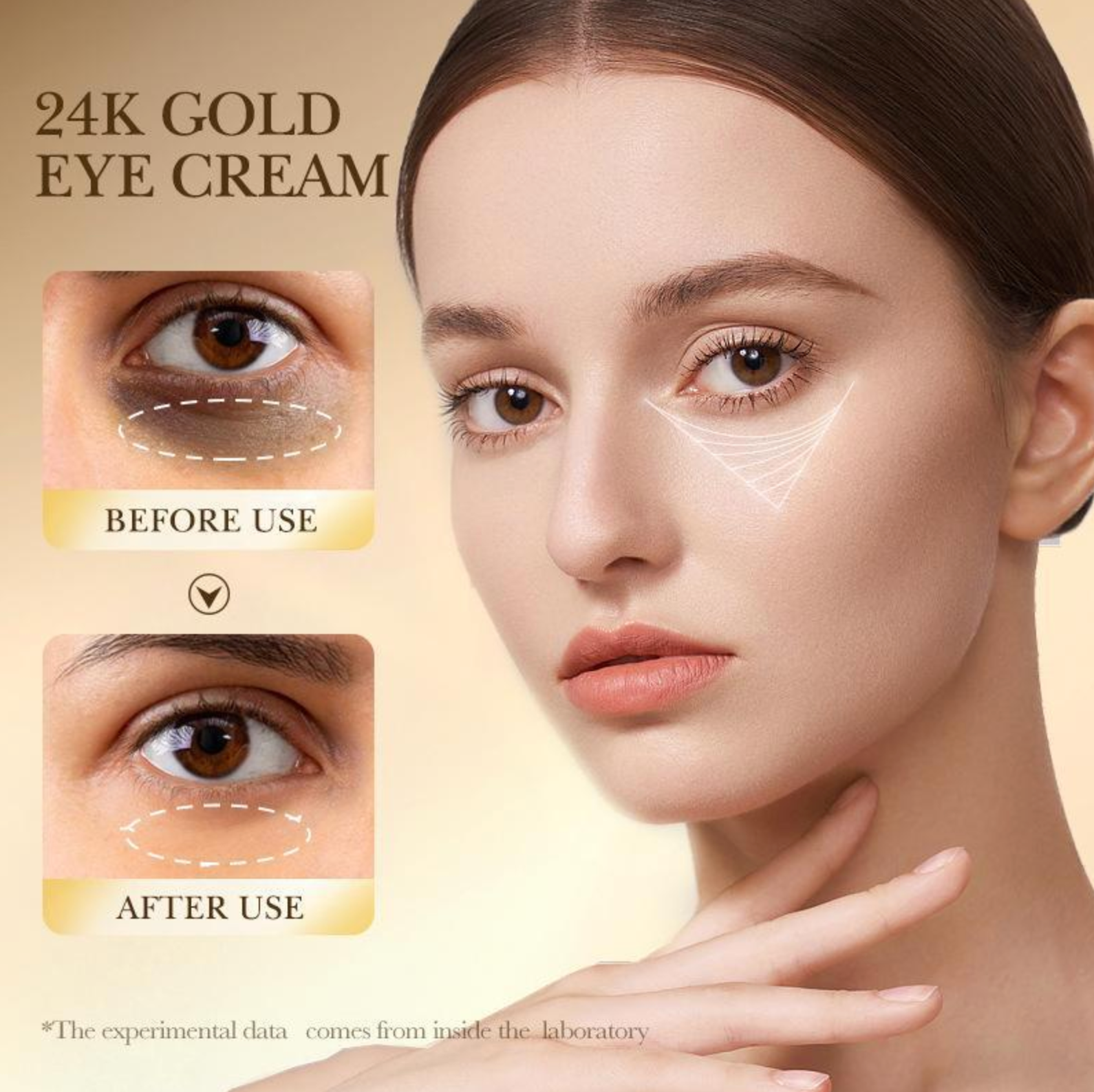 Crema de Ojos 24K Oro Hidratante