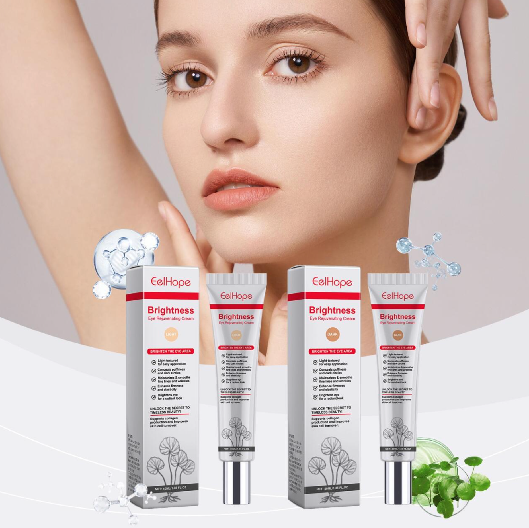 Crema Iluminadora Antiarrugas para el Contorno de Ojos