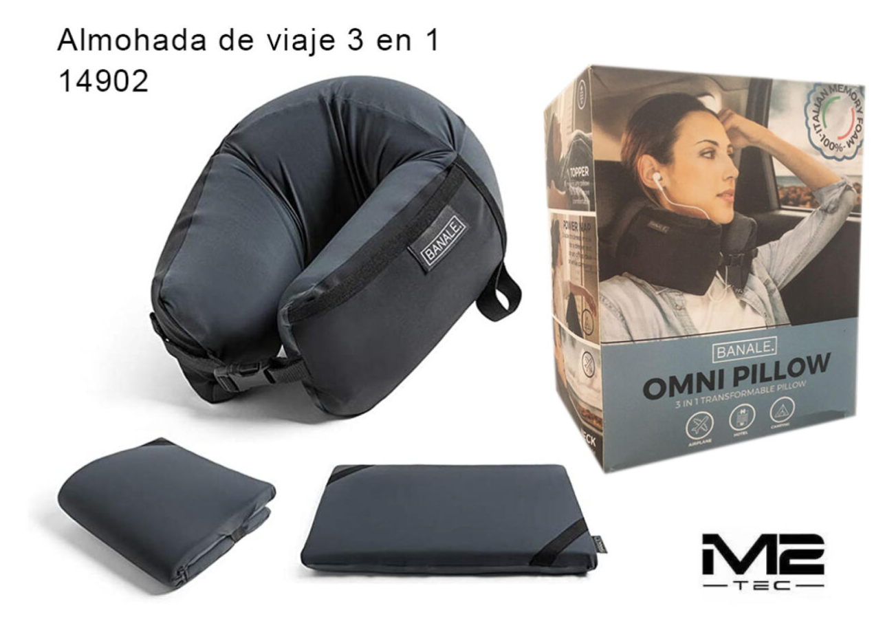 Almohada de Viaje 3 en 1 Ergonómica