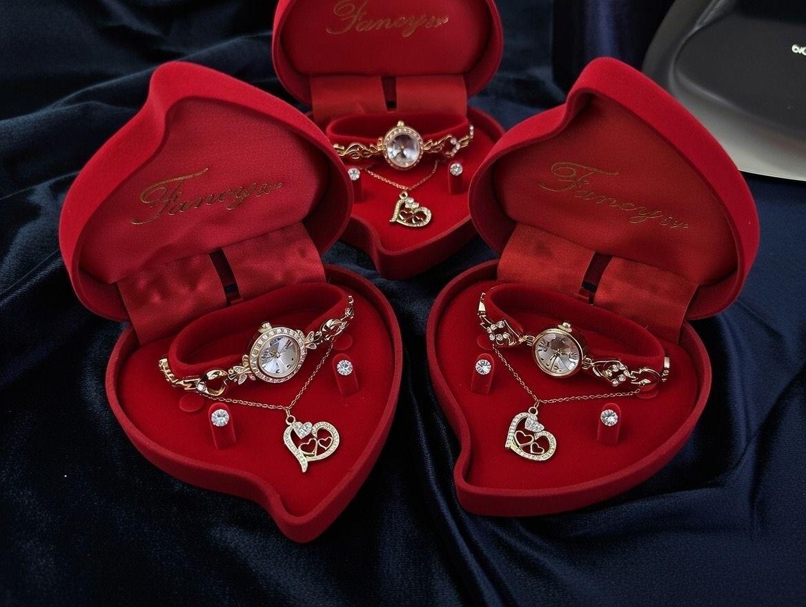 Juego de Joyería de Perlas de Oro