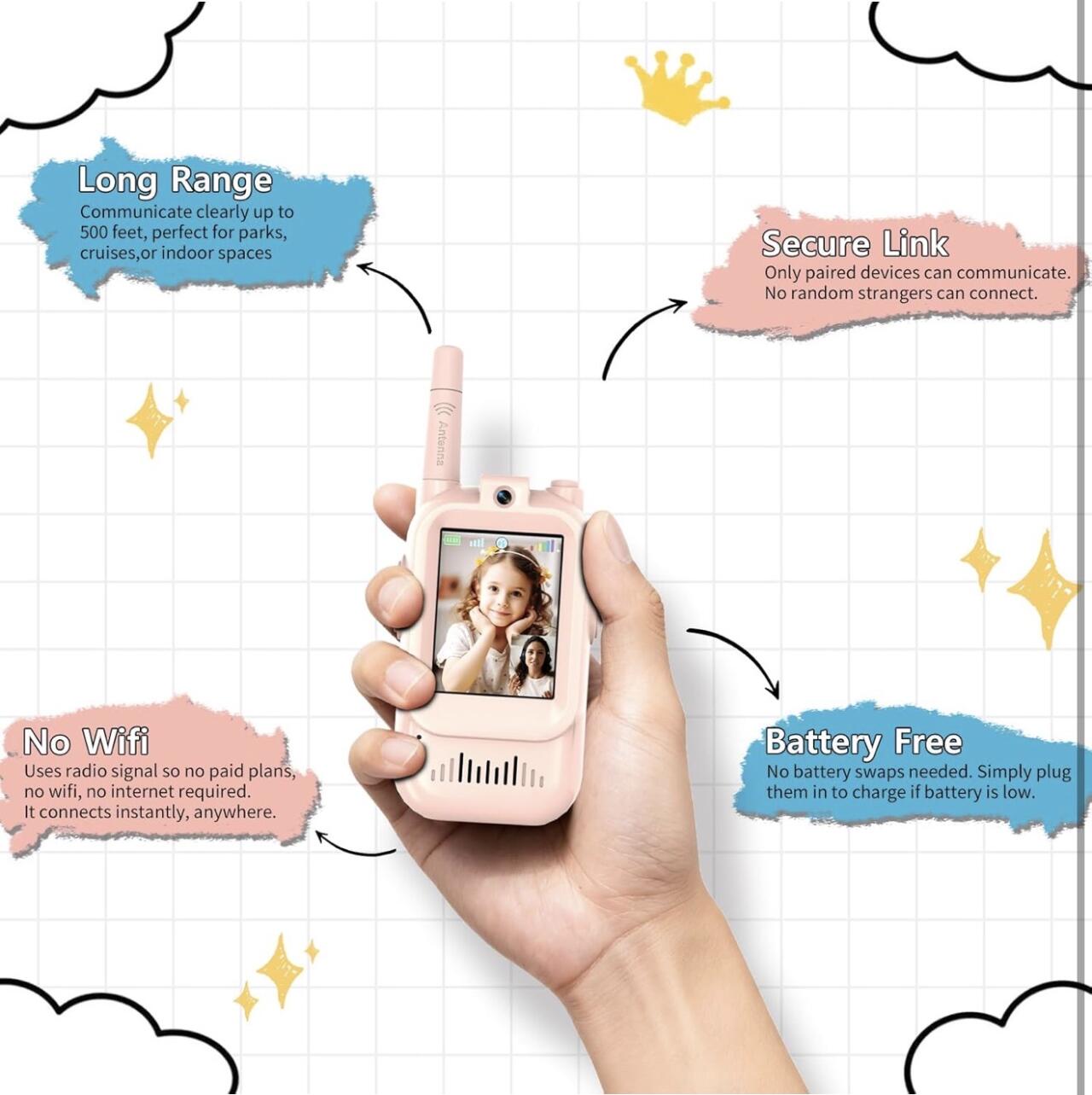 🎥⌚ Kids Video Walkie Talkies – Fun, Safe & Interactive Communication for Children
