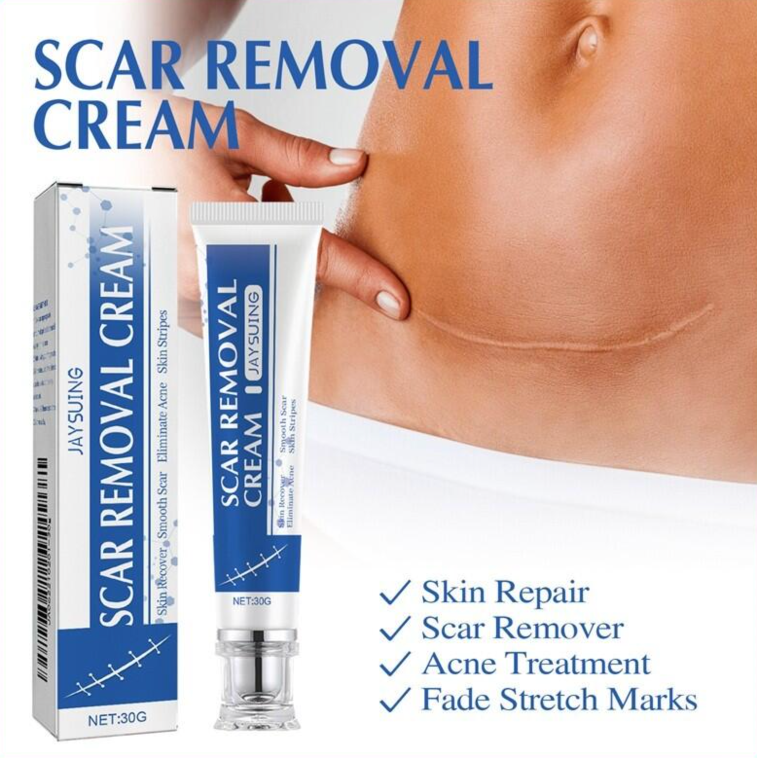 Crema JAYSUING para Cicatrices y Regeneracion de la Piel 30g