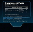 Suplemento NAD+ y Resveratrol Wellness LabsRx