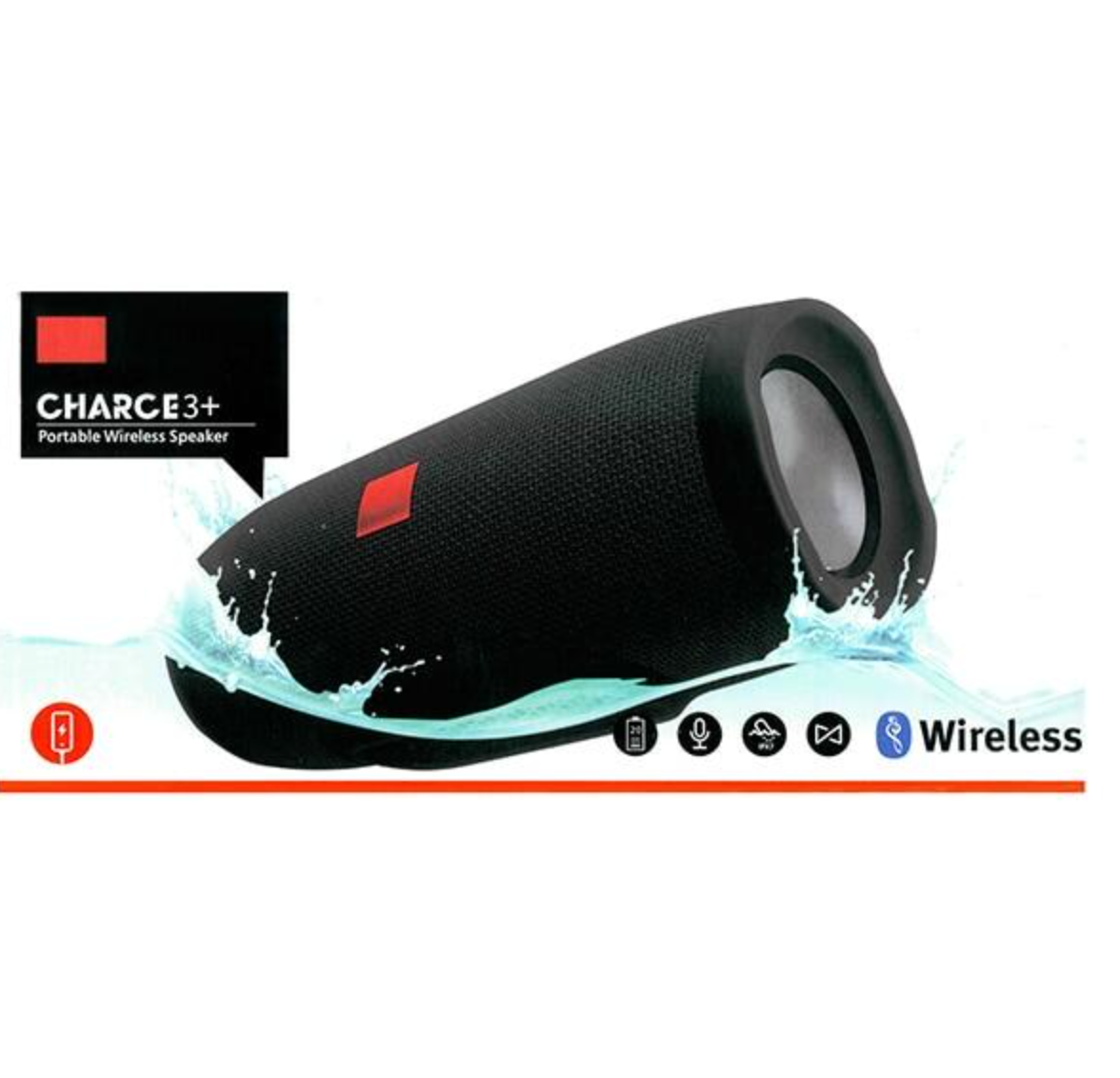 Altavoz Bluetooth Portátil Defloc con Power Bank Negro