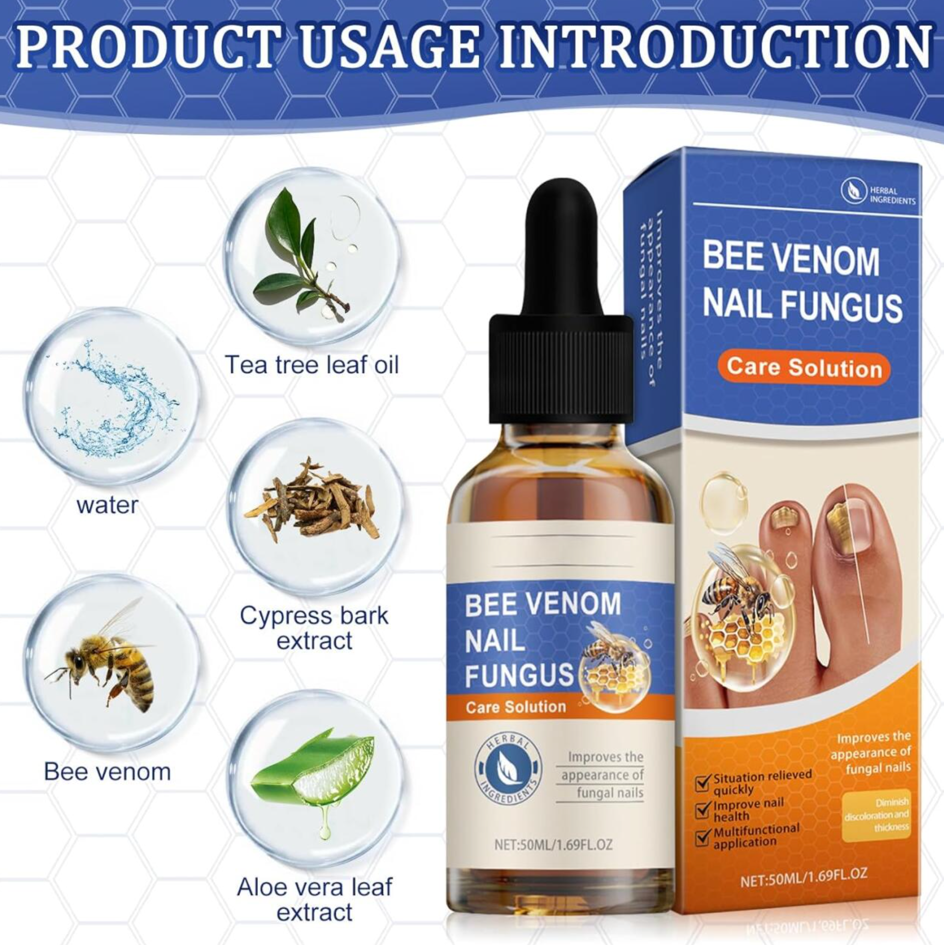 Serum de Veneno de Abeja para Uñas