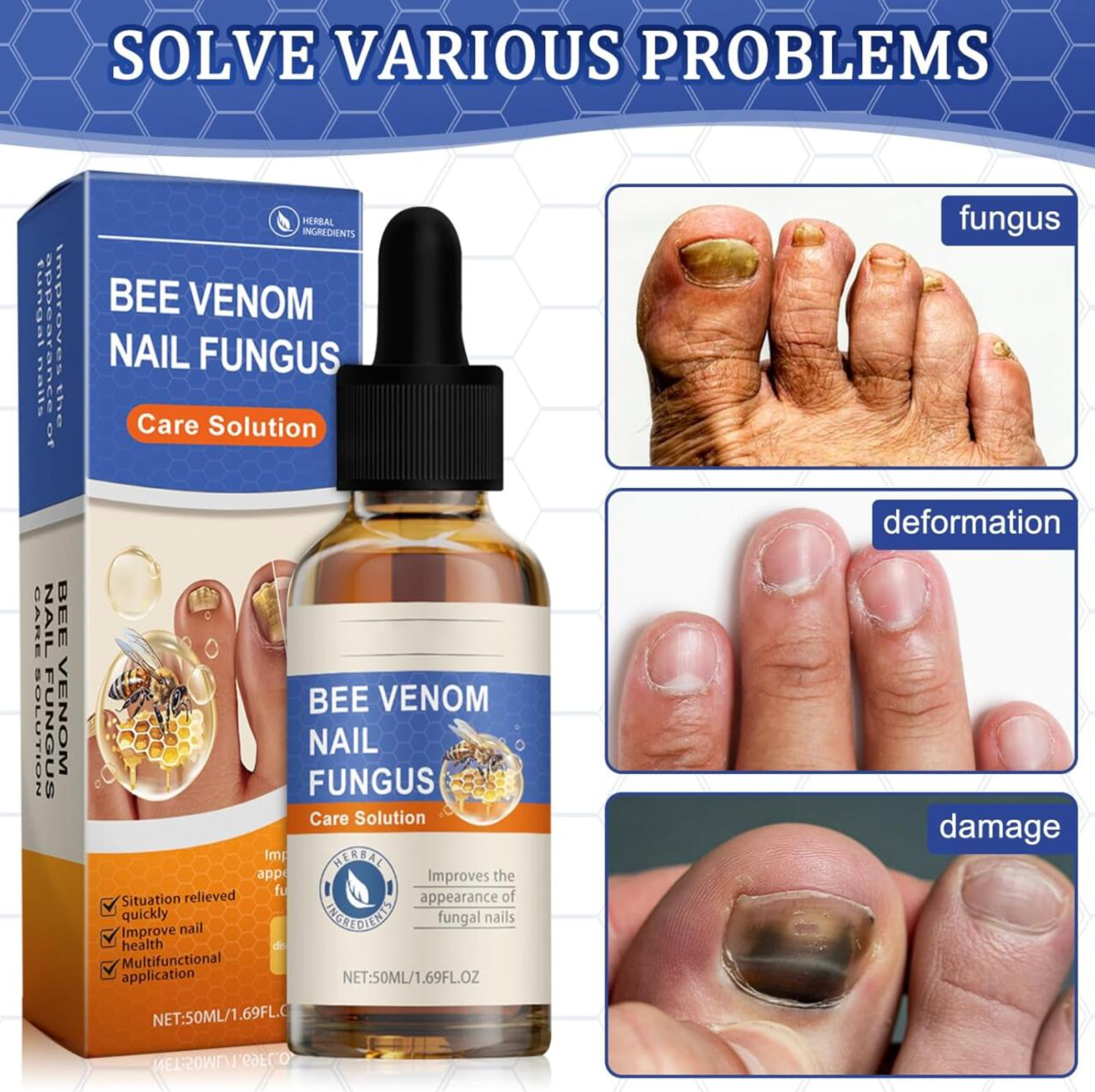 Serum de Veneno de Abeja para Uñas
